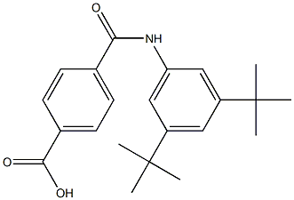 4-(3,5-Di-tert-butylphenylaminocarbonyl)benzoic acid Structure