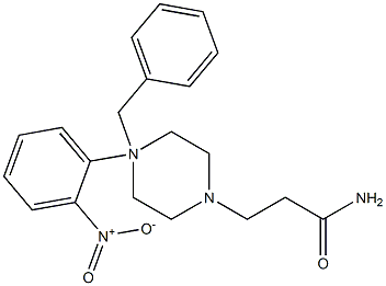 4-Benzyl-N-(2-nitrophenyl)piperazine-1-propanamide 구조식 이미지