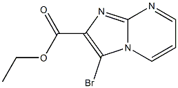 3-Bromoimidazo[1,2-a]pyrimidine-2-carboxylic acid ethyl ester Structure