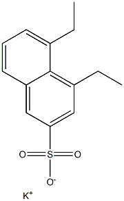 4,5-Diethyl-2-naphthalenesulfonic acid potassium salt Structure