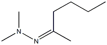 2-Hexanone dimethyl hydrazone 구조식 이미지