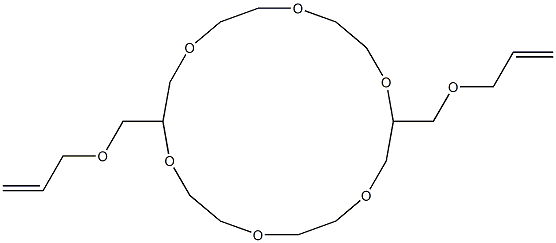 2,11-Bis(allyloxymethyl)-1,4,7,10,13,16-hexaoxacyclooctadecane Structure