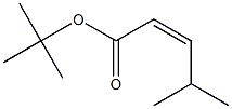 (Z)-4-Methyl-2-pentenoic acid tert-butyl ester Structure