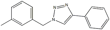 1-(3-Methylbenzyl)-4-phenyl-1H-1,2,3-triazole Structure