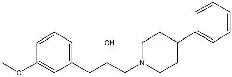 1-(3-Methoxyphenyl)-3-(4-phenyl-1-piperidinyl)-2-propanol 구조식 이미지