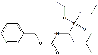 1-(Benzyloxycarbonyl)amino-3-methylbutylphosphonic acid diethyl ester 구조식 이미지