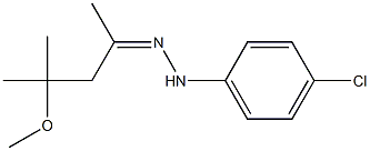 4-Methoxy-4-methyl-2-pentanone p-chlorophenyl hydrazone 구조식 이미지