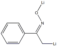 1-Phenyl-2-lithioethanone O-lithio oxime 구조식 이미지