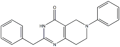 2-Benzyl-6-phenyl-5,6,7,8-tetrahydropyrido[4,3-d]pyrimidin-4(3H)-one 구조식 이미지