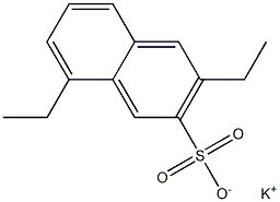 3,8-Diethyl-2-naphthalenesulfonic acid potassium salt 구조식 이미지