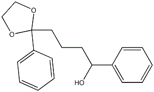 2-Phenyl-2-(4-hydroxy-4-phenylbutyl)-1,3-dioxolane Structure