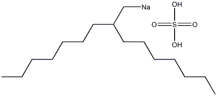 Sulfuric acid 2-heptylnonyl=sodium salt 구조식 이미지