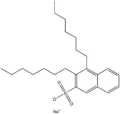 3,4-Diheptyl-2-naphthalenesulfonic acid sodium salt 구조식 이미지