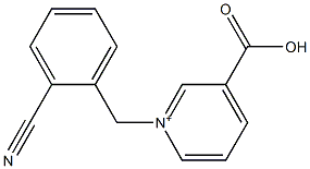 1-(2-Cyanobenzyl)-3-carboxypyridinium 구조식 이미지