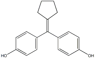 4,4'-(Cyclopentylidenemethylene)bis(phenol) 구조식 이미지