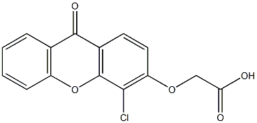 (9-Oxo-4-chloro-9H-xanthen-3-yloxy)acetic acid 구조식 이미지