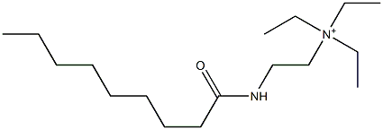 N,N,N-Triethyl-2-(nonanoylamino)ethanaminium 구조식 이미지