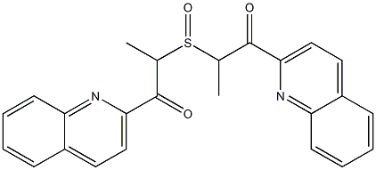 Methyl(2-oxo-2-(quinolin-2-yl)ethyl) sulfoxide 구조식 이미지
