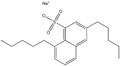 3,8-Dipentyl-1-naphthalenesulfonic acid sodium salt Structure