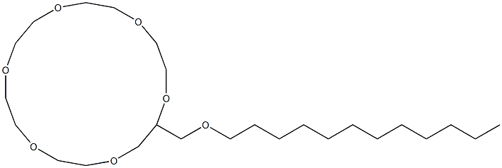 Dodecyloxymethyl-18-crown-6 구조식 이미지