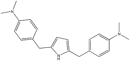 4,4'-[(1H-Pyrrole-2,5-diyl)bismethylene]bis(N,N-dimethylaniline) 구조식 이미지