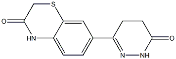 7-[(1,4,5,6-Tetrahydro-6-oxopyridazin)-3-yl]-2H-1,4-benzothiazin-3(4H)-one Structure