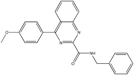 N-Benzyl-4-(4-methoxyphenyl)quinazoline-2-carboxamide Structure