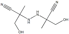 2,2'-Hydrazobis[2-(hydroxymethyl)propiononitrile] 구조식 이미지
