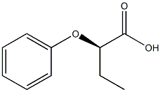 [R,(+)]-2-Phenoxybutyric acid Structure