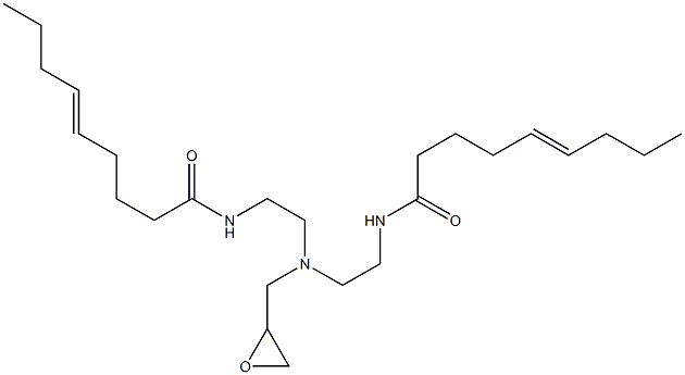 N,N'-[(Oxiran-2-ylmethylimino)bis(2,1-ethanediyl)]bis(5-nonenamide) Structure