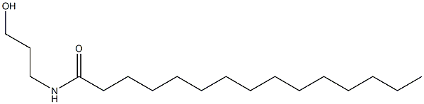 N-(3-Hydroxypropyl)pentadecanamide 구조식 이미지