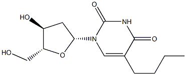 5-Butyl-2'-deoxyuridine Structure