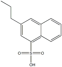 3-Propyl-1-naphthalenesulfonic acid Structure