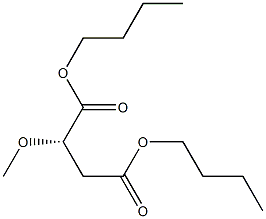 [S,(-)]-Methoxysuccinic acid dibutyl ester Structure