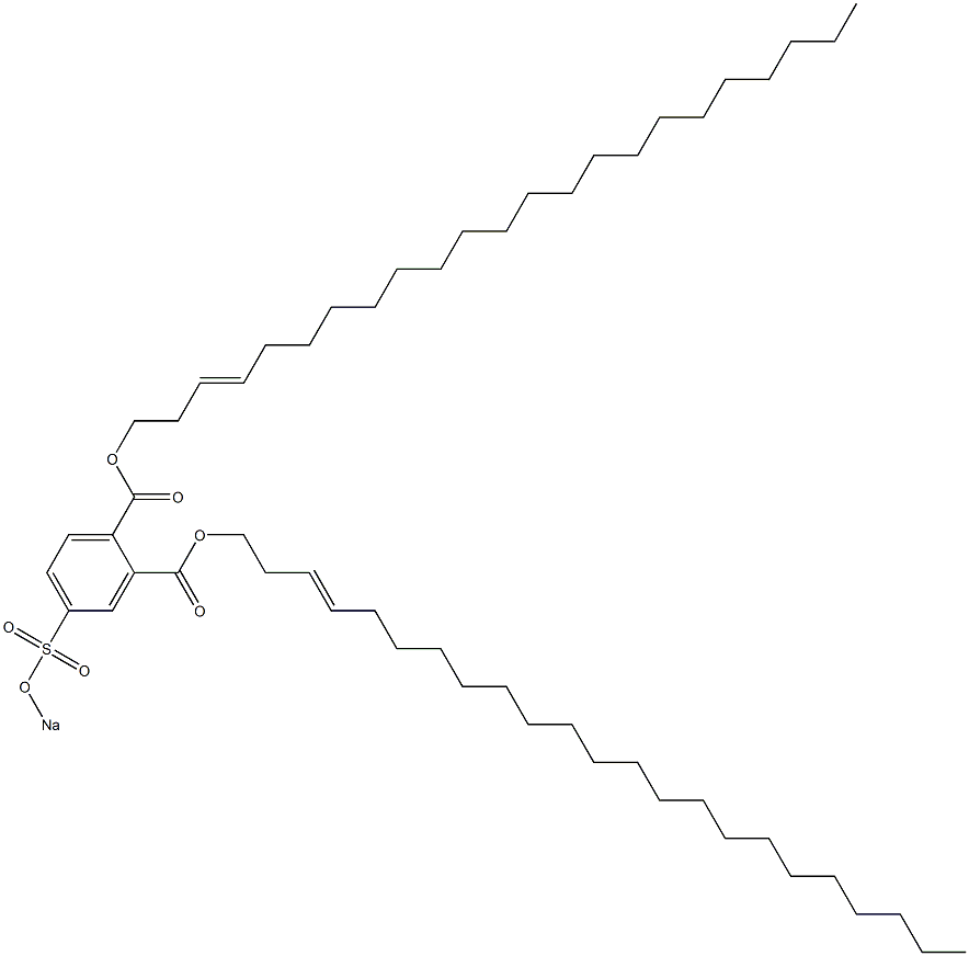 4-(Sodiosulfo)phthalic acid di(3-tricosenyl) ester Structure