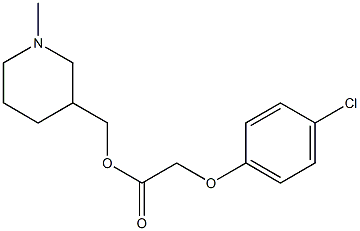 (4-Chlorophenoxy)acetic acid (1-methyl-3-piperidinyl)methyl ester Structure