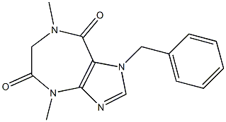 1,4,6,7-Tetrahydro-1-benzyl-4,7-dimethylimidazo[4,5-e][1,4]diazepine-5,8-dione 구조식 이미지