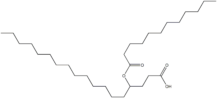 4-Dodecanoyloxystearic acid 구조식 이미지