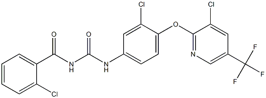 1-(2-Chlorobenzoyl)-3-[4-[(3-chloro-5-trifluoromethyl-2-pyridinyl)oxy]-3-chlorophenyl]urea Structure