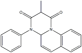 4-Phenyl-2-methyl-4,4a-dihydro-1H-pyrimido[1,2-a]quinoline-1,3(2H)-dione Structure