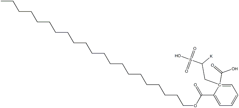 Phthalic acid 1-henicosyl 2-(2-potassiosulfoethyl) ester Structure