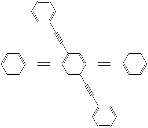 1,2,4,5-Tetrakis(phenylethynyl)benzene Structure