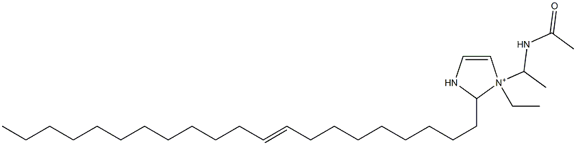 1-[1-(Acetylamino)ethyl]-1-ethyl-2-(9-henicosenyl)-4-imidazoline-1-ium 구조식 이미지