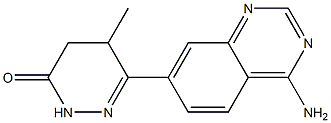 4,5-Dihydro-5-methyl-6-(4-aminoquinazolin-7-yl)pyridazin-3(2H)-one Structure