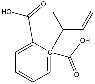 (-)-Phthalic acid hydrogen 2-[(R)-1-methylallyl] ester Structure