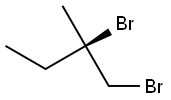 [R,(-)]-1,2-Dibromo-2-methylbutane Structure