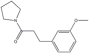 3-(3-Methoxyphenyl)-1-pyrrolizino-1-propanone Structure