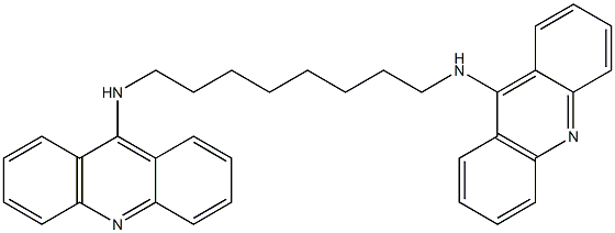 N,N'-Octamethylenebis(9-acridinamine) 구조식 이미지