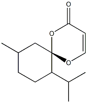 (6S)-7-Isopropyl-10-methyl-1,5-dioxaspiro[5.5]undeca-3-ene-2-one 구조식 이미지