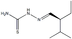[S,(+)]-2-Ethyl-3-methylbutyraldehyde thiosemicarbazone 구조식 이미지